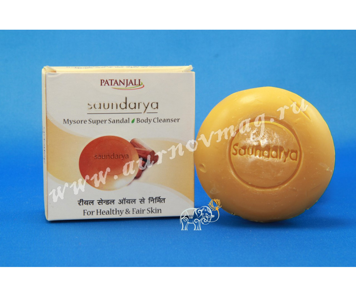 Saundarya мыло с Сандалом  от Patanjali